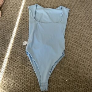 Light Blue Sleeveless Bodysuit